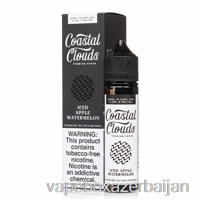 Vape Smoke ICED Apple Watermelon - Coastal Clouds Co. - 60mL 3mg